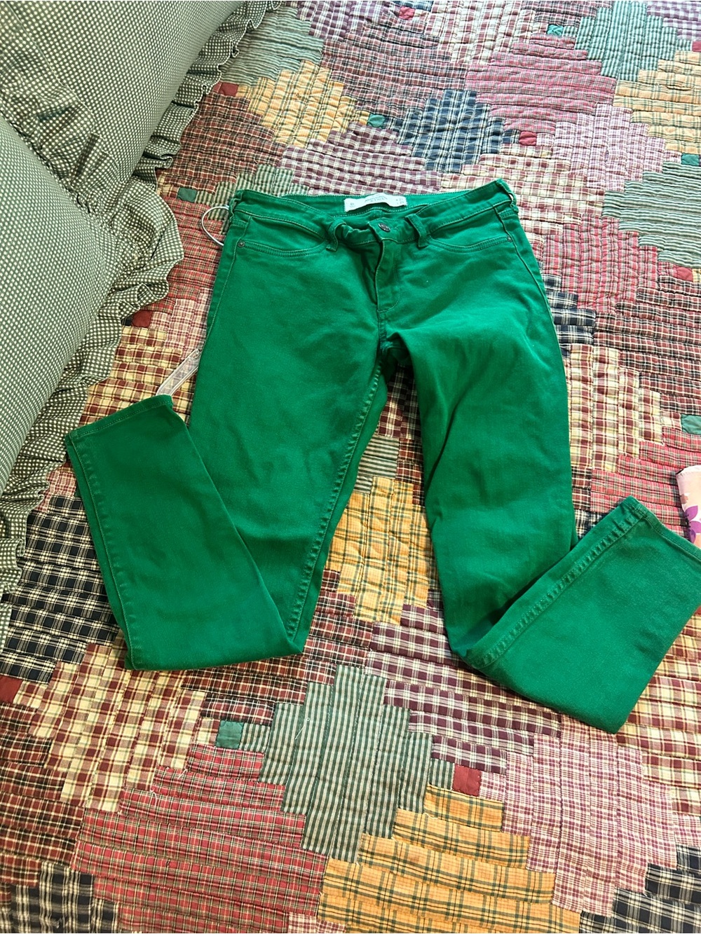 Abercrombie & Fitch Green Skinny Jeans
